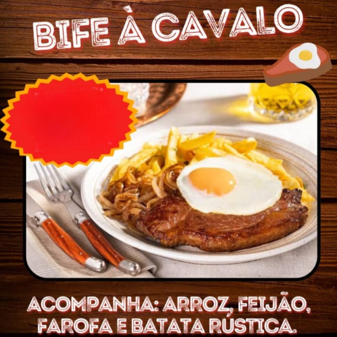 Bife à cavalo